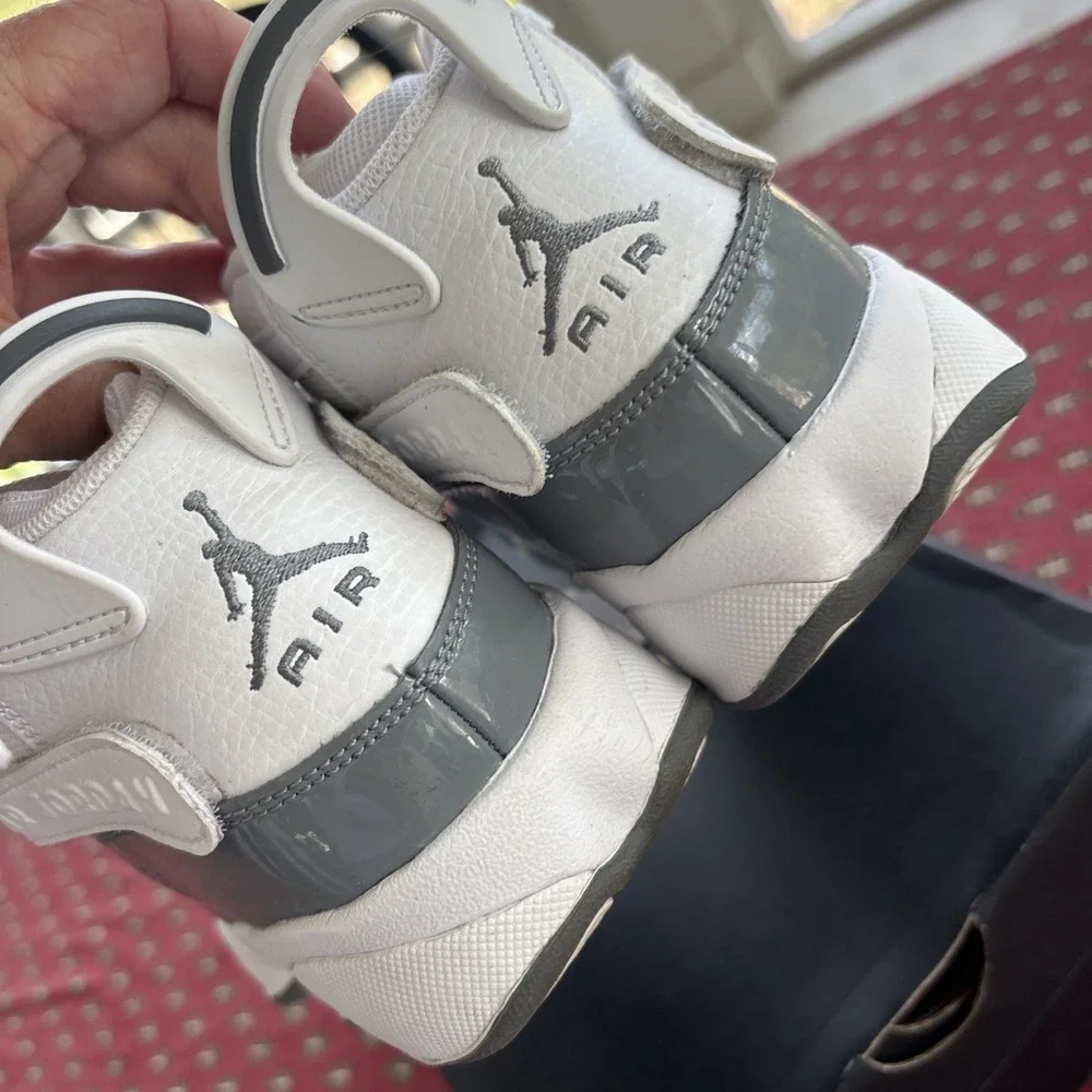 Nike Air Jordan 6 Rings White/Cool Grey Youth SZ 5 Clean Excellent Condition Box